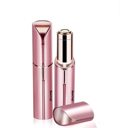 1 AA-Batterie, elektrischer Reiserasierer für Damen, Mini-Rasierer mit Drehkopf, elektrischer Epilierer in Lippenstiftform für Damen, 9 cm
