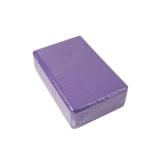 1 bloque de espuma para yoga y pilates, ladrillo de ejercicios EVA, cubo de soporte para entrenamiento en casa, ayuda para el entrenamiento de fuerza, estiramiento y equilibrio.