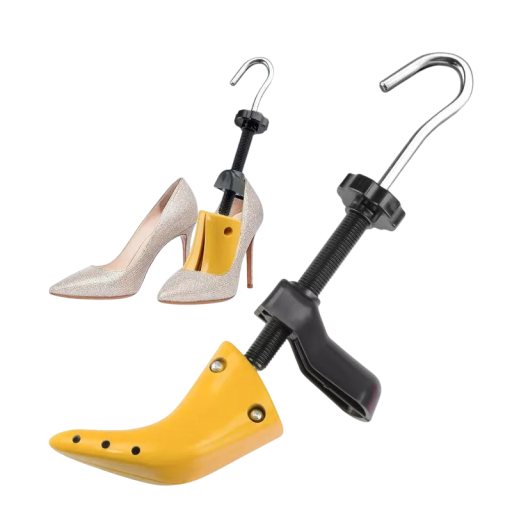1 paar verstelbare hielschoenspanners voor dames Maat 34-41 Kunststof en metaal Lengte- en breedteverstelling Hulpmiddel voor het maken van schoenen
