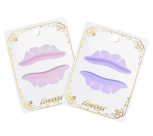 1 paio di cuscinetti in silicone per sollevare le ciglia 5,5 x 1,5 cm Applicatore Butterfly morbido e scintillante per lash lifting riutilizzabile