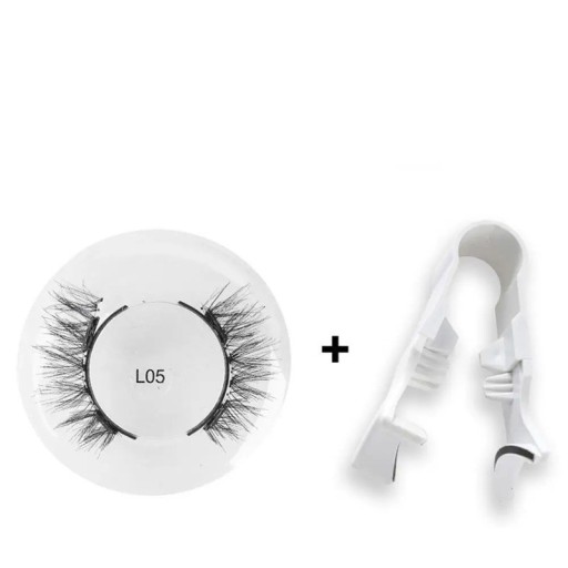 1 Pair 3D Magnetic False Eyelashes with Tweezers Natural Volume Reusable Waterproof Lashes Easy Application Makeup Set