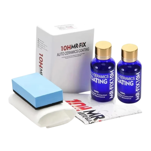 1 set hydrofobe polish voor lak Handmatige verzorging van de carrosserie Spons en doek voor oppervlaktebescherming en het benadrukken van glans