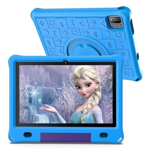 10,1 inch kindertablet Android 15 WIFI 6 Quad-core processor 3 GB RAM 64 GB ROM YouTube met beschermhoes