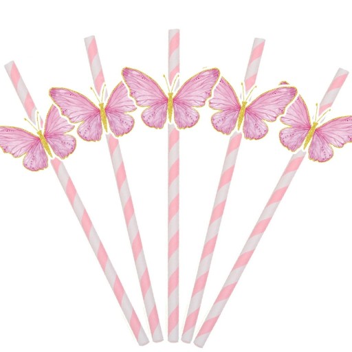 10 bucăți Pălării de hârtie cu fluture Pălării decorative pentru băuturi Pălării de petrecere cu fluturi pentru limonadă, cocktailuri și băuturi Petrecere pentru copii aniversări