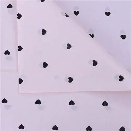 10 folhas de papel de seda 50 x 70 cm com padrão de corações em fundo rosa Várias cores Papel floral para presentes, casamentos e decorações