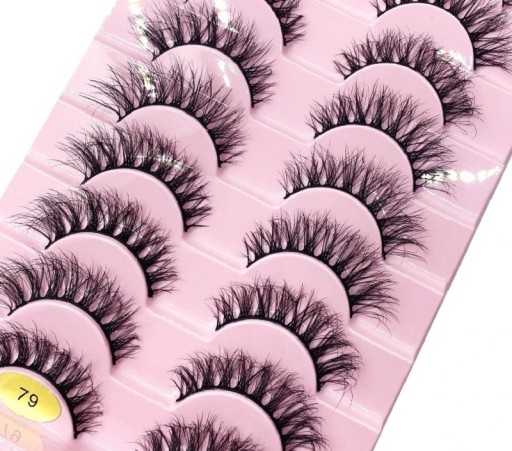 10 Paar falsche Wimpern, falsche Nerzwimpern, künstliche 3D-Klebewimpern