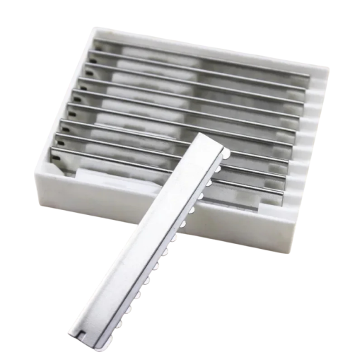 10 Pack Hairdressing Razor Blades Stainless Steel Texturising Thinning Replacement Blades for Hairdressing Razor