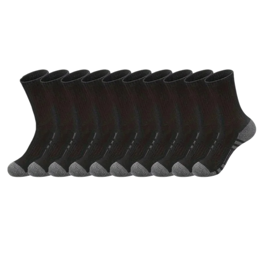 10 paia di calze sportive unisex 38-45 EUR classiche traspiranti antiscivolo per uso esterno confortevoli elastiche per uso quotidiano