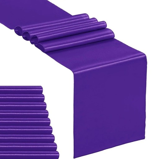 10 pcs chemins de table en satin 30,5x273 cm Décorations en soie pour mariages anniversaires banquets décoration de table élégante