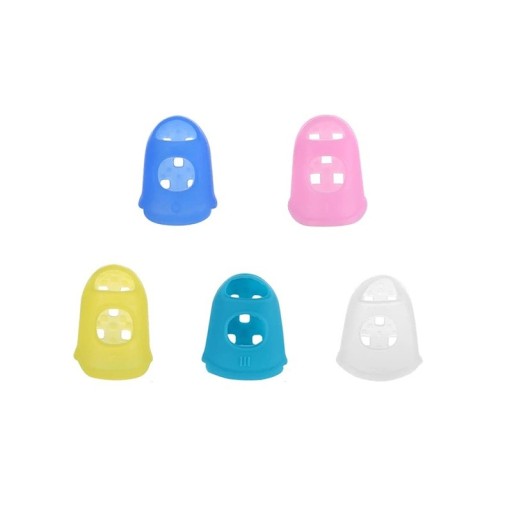 10 pcs Silicone Finger Protectors Soft Protective Sleeves for Guitarists Keyboard and String Instruments Comfortable Playing Without Pain