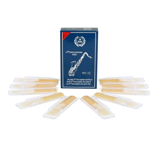 10 stuks rietjes voor tenorsaxofoon 8 x 1,6 x 0,37 cm Grootte 2,5 Riet van gemiddelde hardheid Accessoires voor muziekinstrumenten voor toon Bb