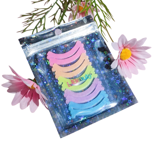 10 sztuk Silikonowa pałeczka do liftingu rzęs Miękka elastyczna pomoc do trwałej na rzęsy Utrwalenie i formowanie zakręconych rzęs Kolorowe pałeczki