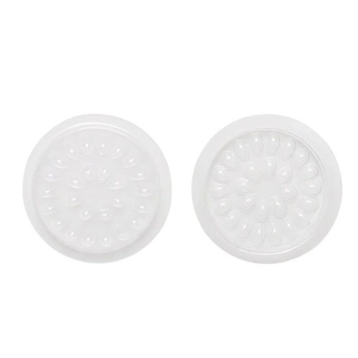 100 almohadillas de plástico para pegamento de pestañas, paleta de aplicación de pestañas, soporte para pestañas, bandeja adhesiva, herramienta de belleza para extensiones de pestañas