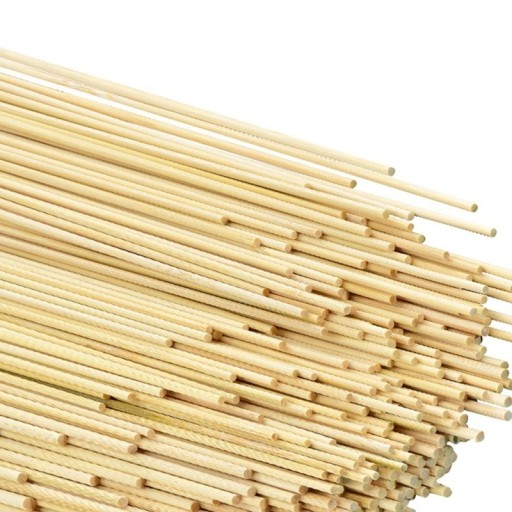 100 ks bambusové tyčinky 30cm x 2mm přírodní dřevo tenké kulaté tyčky DIY modelářské řemeslné výrobky ruční tvoření dekorace