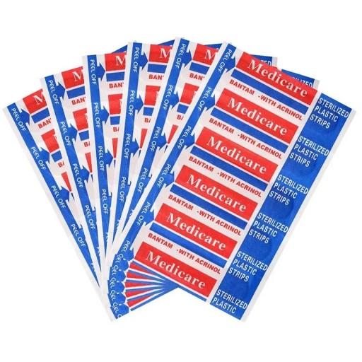 100 pcs de pansements bruns Pansements étanches pour blessures Pansements hypoallergéniques flexibles pour adultes et enfants Trousse de secours