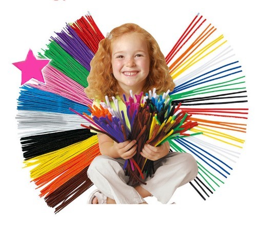 100 pezzi di fil di ferro modellabile per bambini