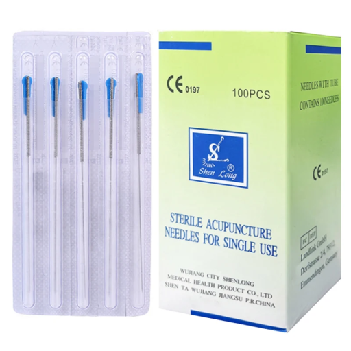 100 uds Agujas de acupuntura estériles 0,30 x 75 mm de acero inoxidable Agujas desechables para acupuntura, masajes, fisioterapia y terapias