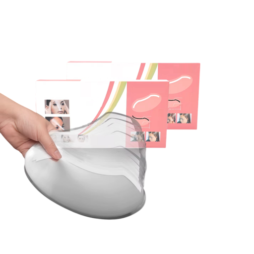 100 unidades de escudos faciais descartáveis 9×20 cm Máscaras transparentes de maquilhagem e duche Utensílios de cabeleireiro Proteção ao pintar cabelos