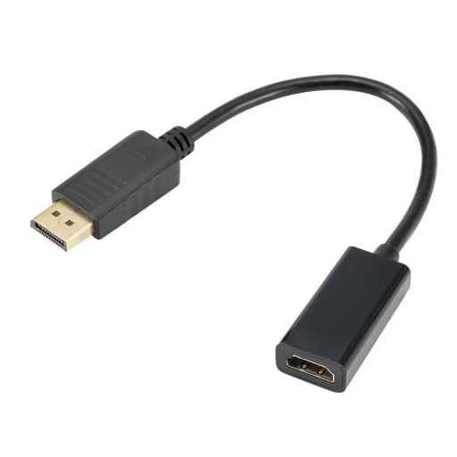 DisplayPort till HDMI 1080p 25 cm Adapter DP till HDMI Kabel Anslutning Bärbar Dator Dator Bildskärm TV Plug & Play Kvalitativ bildöverföring