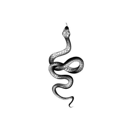 Tillfällig vattentät tatuering Snake 18 x 8 cm Fake Body Tattoo Snake Tatuering Hållbar tillfällig tatuering i 15 dagar
