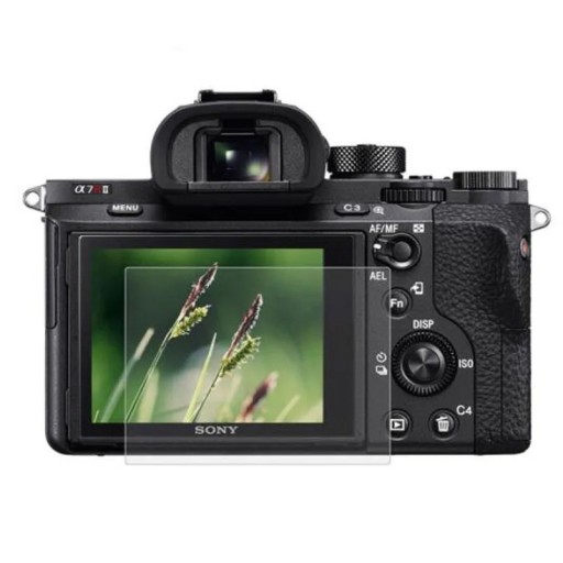 Skyddande härdat glas för Sony A7-kameraskärmen Starkt skydd mot repor och stötar.