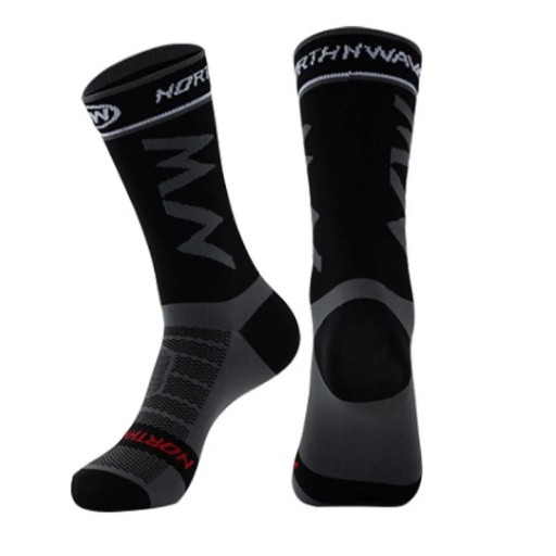 Sport Utomhus Löpning Fotboll Cykelstrumpor Unisex Knähöga Andas elastiska träningsstrumpor