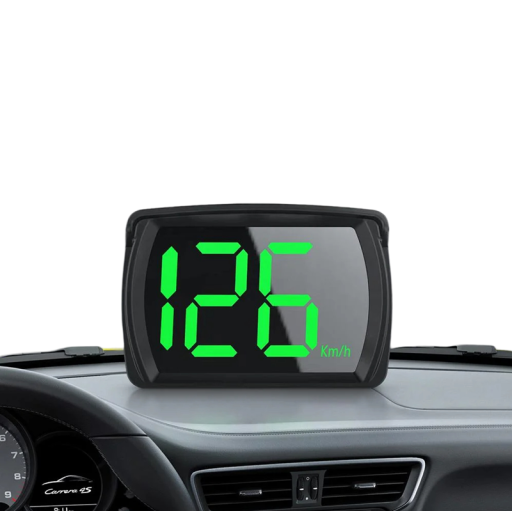 Digital hastighetsmätare GPS HUD 8x5,4x3 cm Stort teckensnitt HD LED-display USB-strömförsörjning Passar alla bilar Hastighetsdisplay Enkel