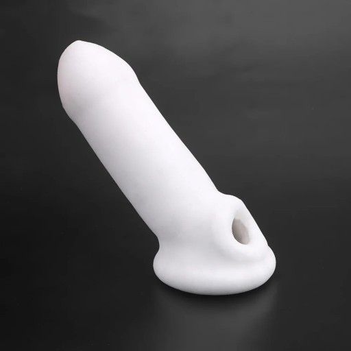 Elastisk masturbator för män i form av en ärm 15x4 cm med en realistisk sidoöppning i form av en slida, flexibelt material, diskret förpackning