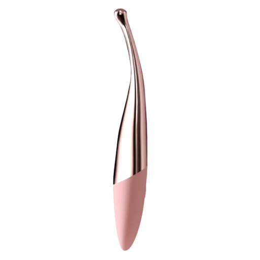 Dubbelsidig vibrator 15x2,5 cm, universell form för vaginal och anal stimulering, flexibel kropp, diskret förpackning
