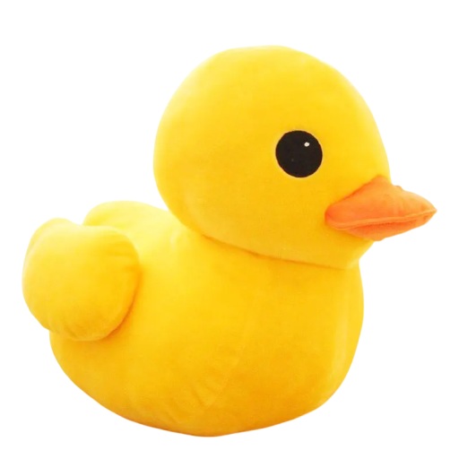 Gul anka Plyschleksak 30 cm Söt Mjuk dekoration Barnleksak Gossällskap Originalpresent Glad statyett