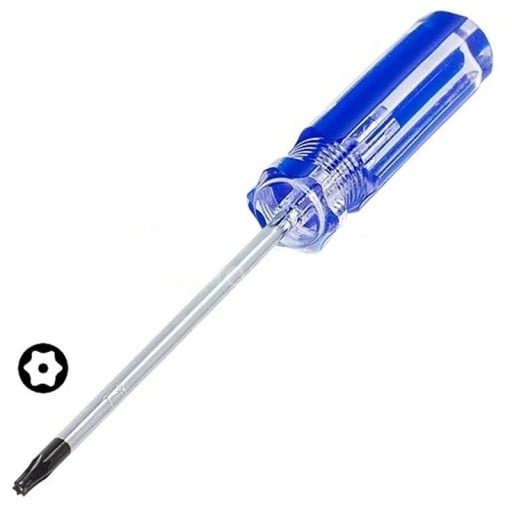 Precisions-Torx T9-skruvmejsel, 75 mm lång, med halkfritt handtag för små mekaniker och utrustning