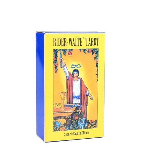 Rider Waite tarotkort på spanska för spådom och meditation med traditionell symbolik och livfulla illustrationer
