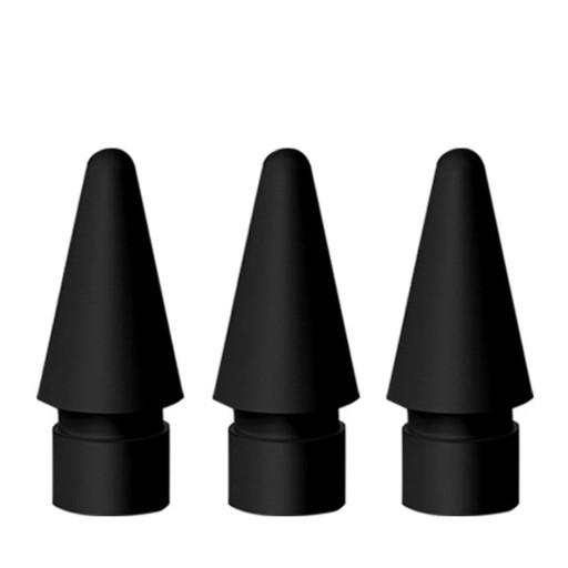 Set med 3 extra stylusspetsar. Kompatibel med Apple Pencil 1:a och 2:a generationen. Fina spetsar för skrivning och teckning.