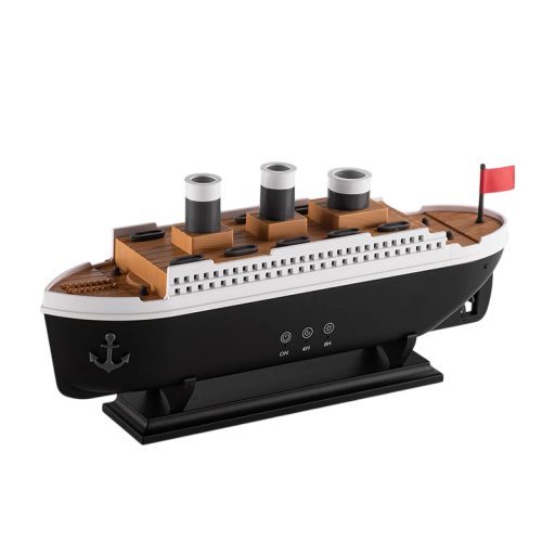 Luftfuktare 250ml Titanic Aromdiffusor med ångeffekt Rumsdekoration DC 24V 650mA Luftfräschare Ship