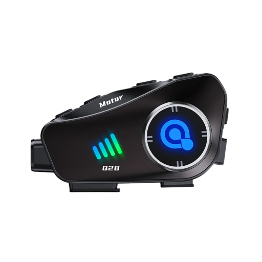 Bluetooth-headset Q28 MAX med kamera för öppen hjälm 1960x1080P IP65 WiFi 50 timmars inspelning Röststyrning Hård mikrofon