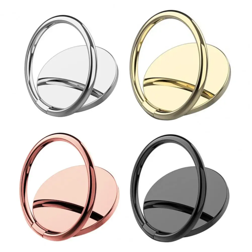 Telefonhållare i metall med magnet Självhäftande fingerring 360° roterbar Universalhållare för mobiltelefon och surfplatta