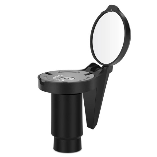 Mini svart cykelbackspegel Diameter 3 cm Roterbar universalstyrspegel 16-22 mm Justerbar cykelbackspegel