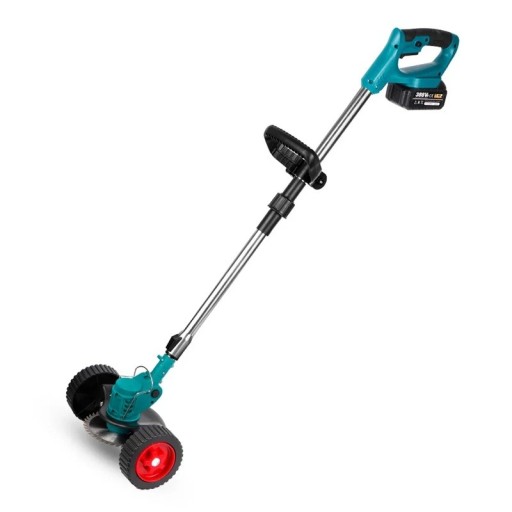 Sladdlös trädgårdsgräsklippare 1500W Justerbar längd 100–135 cm 12000 rpm 6 knivar 90° lutningsbart huvud Sladdlös gräsklippare