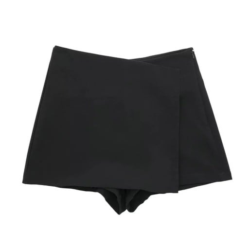 Asymmetrisk minikjol med hög midja för kvinnor Elegant kort kjol för stan Snygg kjol för fest Modernt streetwear-mode