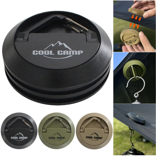 Magnetisk tält- eller gardinklämma 7 x 3 cm starkt grepp ingen borrning multifunktionell hållare bärbar tygkrok camping