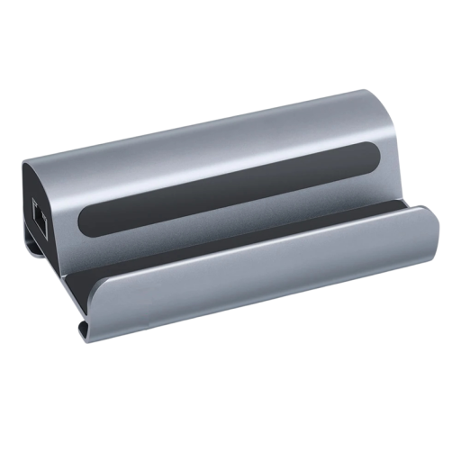 6-i-1-dockningsstation för Steam Deck 13,5 x 5,5 x 3,5 cm HDMI 4K 60Hz USB 3.0 PD-ström USB-C LAN 1000 Mbps Med stativ Halkfri design
