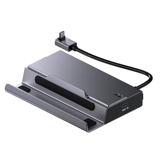7-i-1-dockningsstation för Steam Deck och Nintendo Switch 13,9 x 9,4 x 2,8 cm HDMI 4K 60Hz PD 100W USB-C RJ45 M.2 5 Gbps USB 3.0 USB 2.0