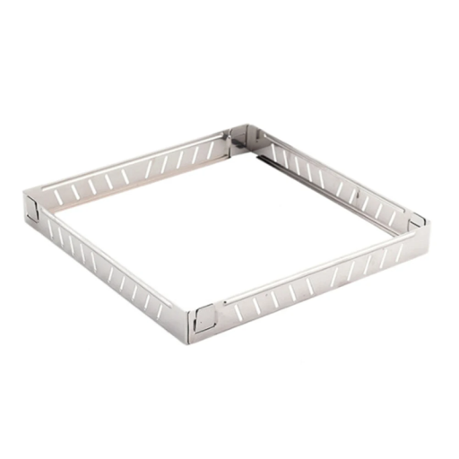 Hopfällbart vindskydd i rostfritt stål för grill 21 x 21 x 2,5 cm Grillskärm Spisskärm Campingvindskydd för spis
