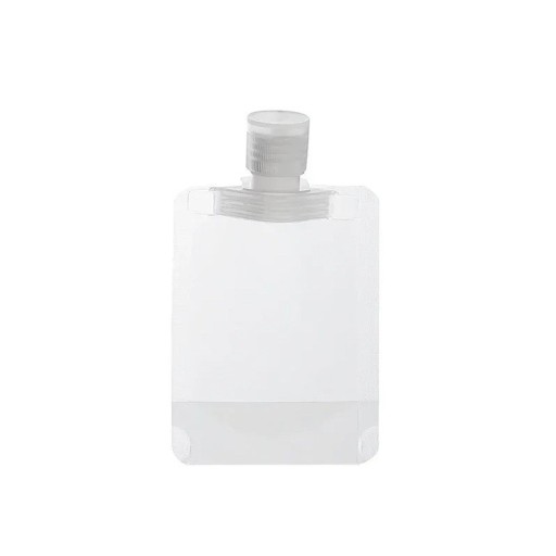 5 st tomma resepåsar 50 ml PET-doseringspåsar för schampo, lotion, balsam, flytande kosmetikapåsar och toalettartiklar