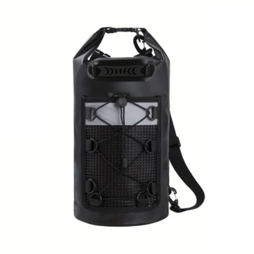 Vattentät PVC-ryggsäck 10L 48x30x18 cm torr simryggsäck axelväska forsränning kajakpaddling surfing vandringsväska för män och kvinnor