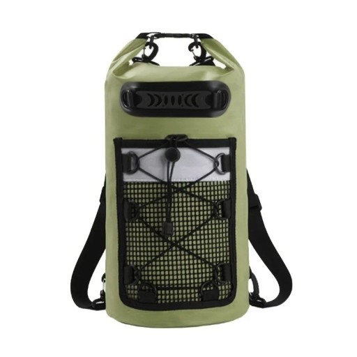 Vattentät PVC-ryggsäck 20L 58x37x24 cm Axeltorr simryggsäck för kvinnor och män kajakpaddling forsränning surfing vandringsväska