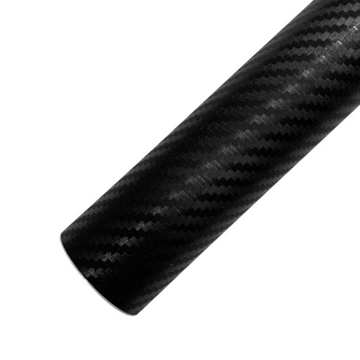 3D svart kolfiber bilfilm 40cmx150cm Självhäftande PVC-film för bil, interiör och hem