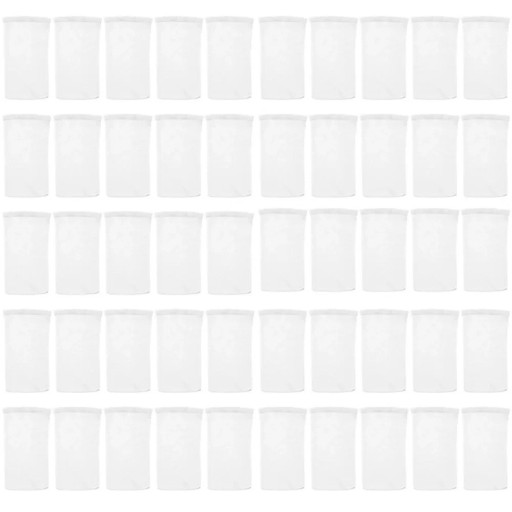 50 st nylon skimmerstrumpor 22x13 cm poolfilterkorghylsor filterskydd vattenrengöring stor förpackning för underhåll