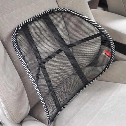 Nätryggstöd 38x40 cm för kontorsstol och bil Ergonomisk förstärkning med massagefunktion och ventilation