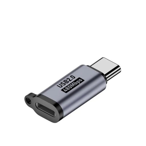 Lightning till USB-C-adapter Konverterare för iPhone och iPad Dataöverföring upp till 480 Mbps För anslutning till USB-C-kablar